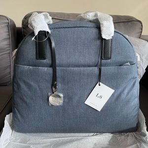 NWT Lo & Sons OMG (Small) Heather Slate Blue / Silver lining